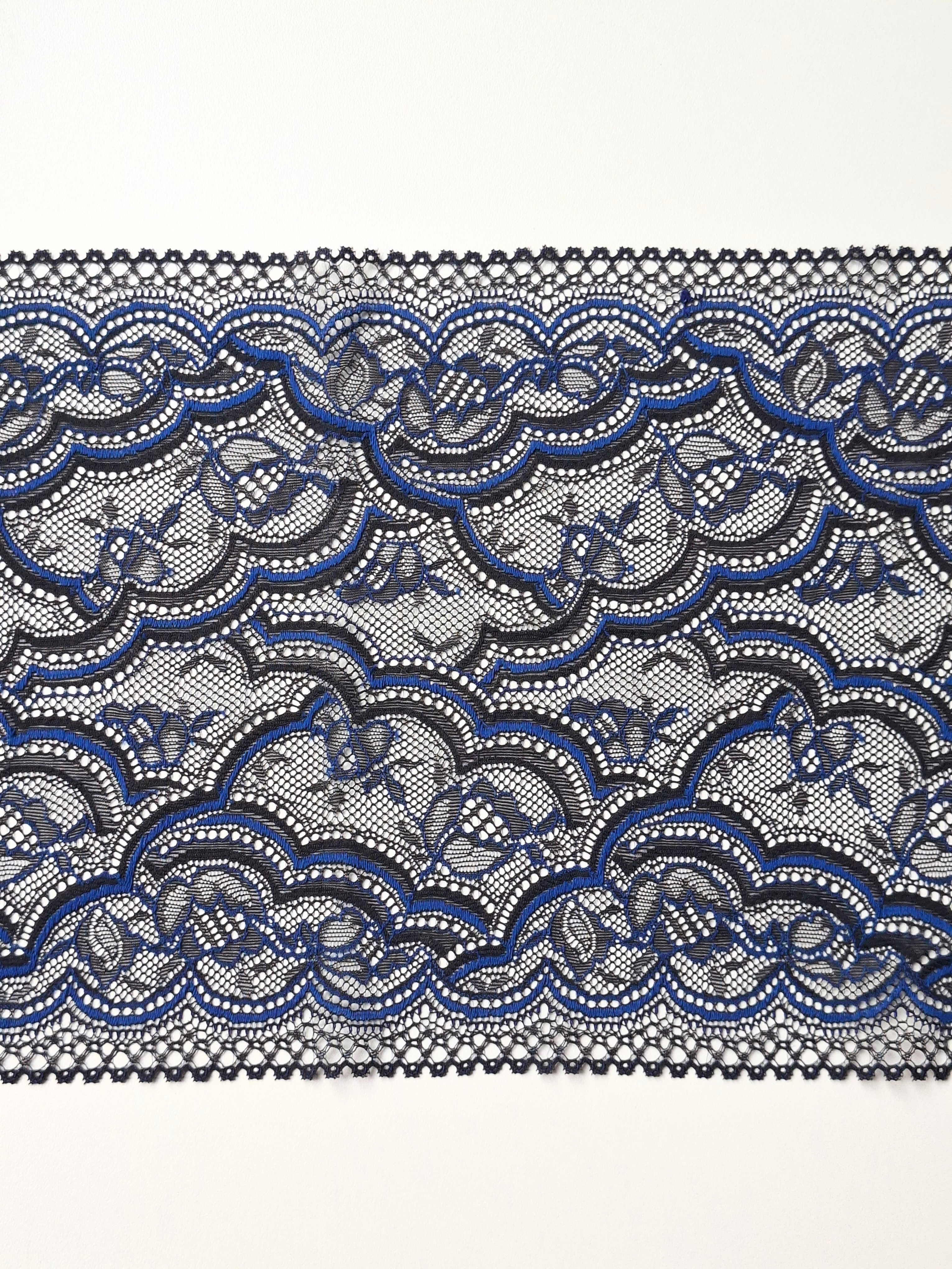 Kit Couture Lingerie - Dentelle Noire et Bleue