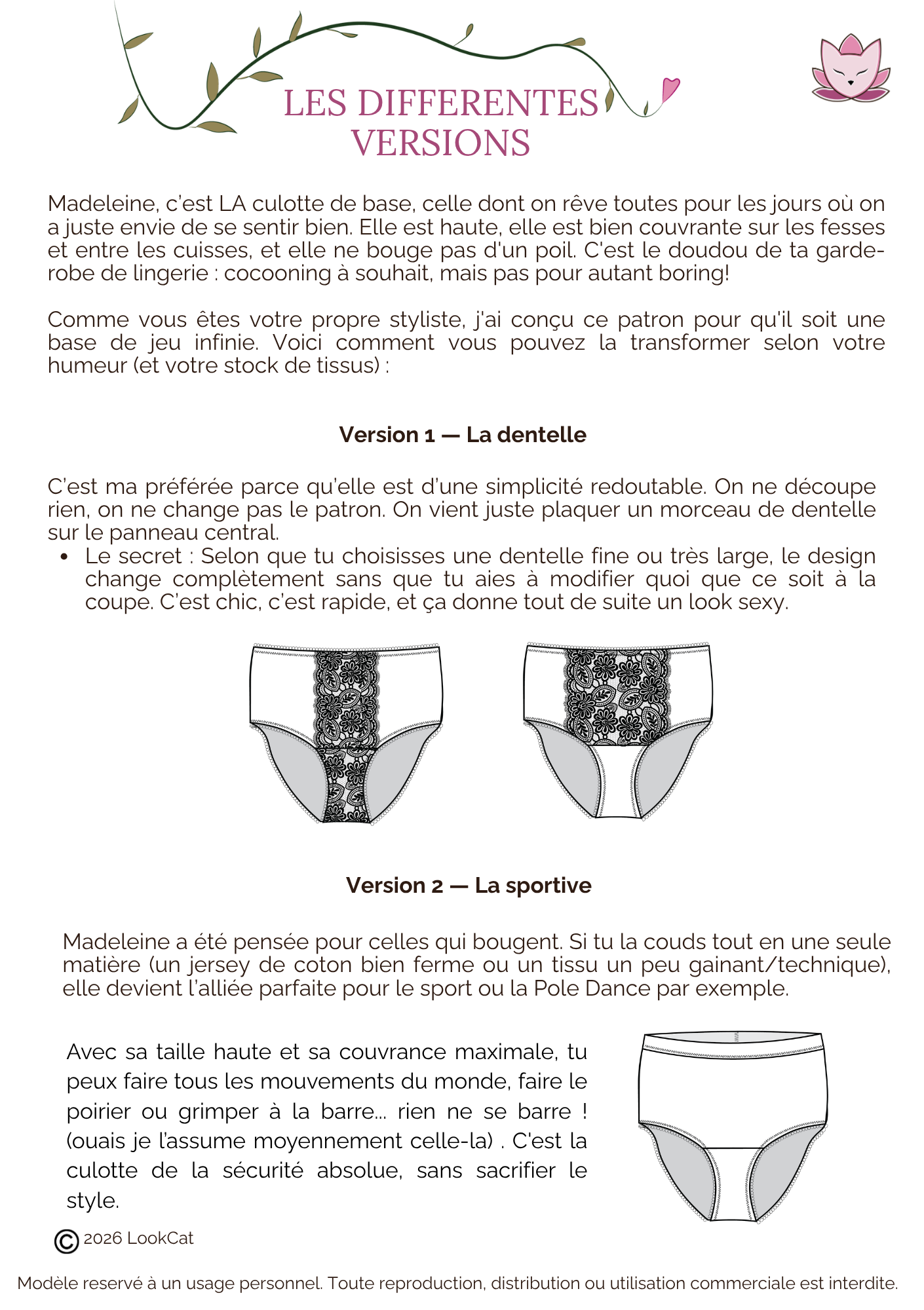 Culotte Madeleine